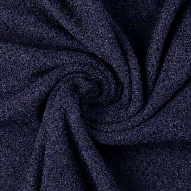 Chiffon en laine tissu Bleu Marine 