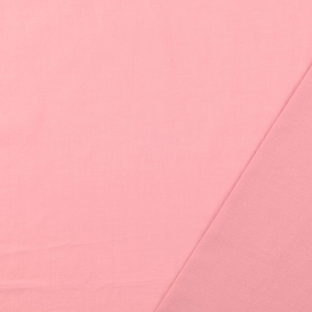 Popeline de coton tissu vieux rose peint 