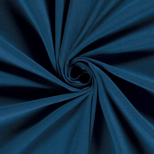 Jersey fabric Unicolour Peacock Blue