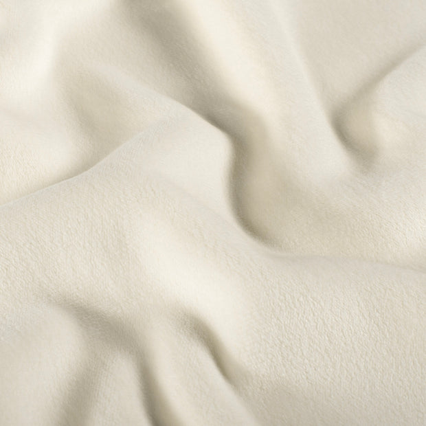 Velours tissu Unicolore Blanc cassé