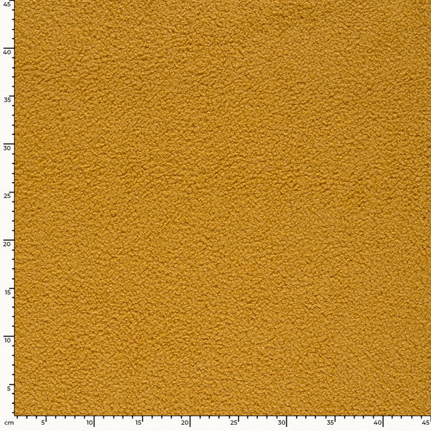 Teddy fabric Unicolour Oker
