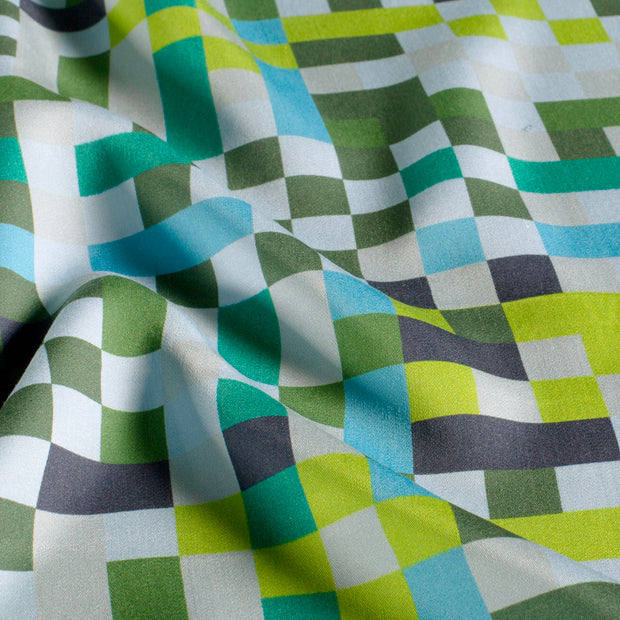 Viscose Satin tissu Bleu clair