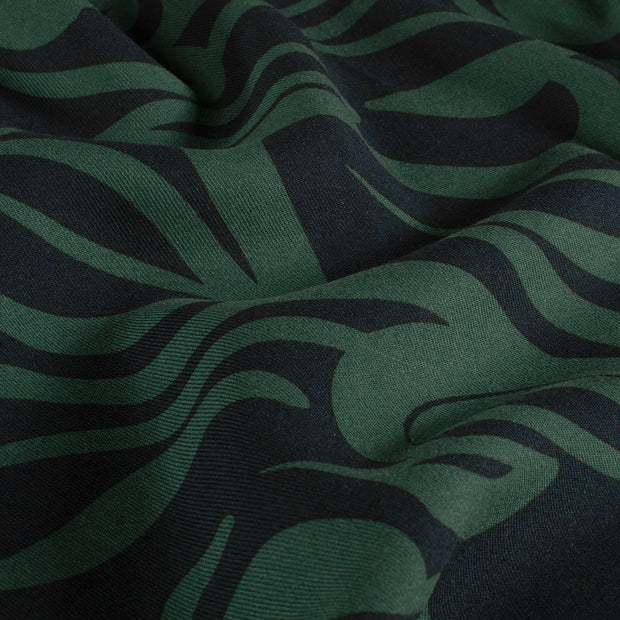 Viscose Twill fabrik Abstrakt Petrol