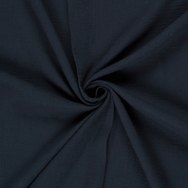 Double gaze très large tissu Bleu Marine 