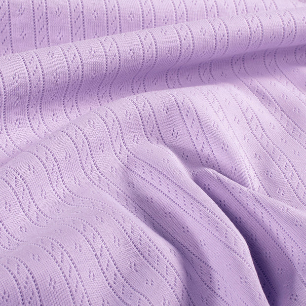 Pinpoint fabric Unicolour Lila
