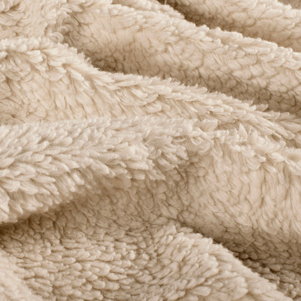 Teddy fabric Unicolour Beige