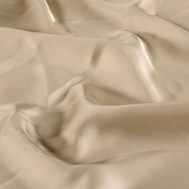 Satin fabric Unicolour Beige