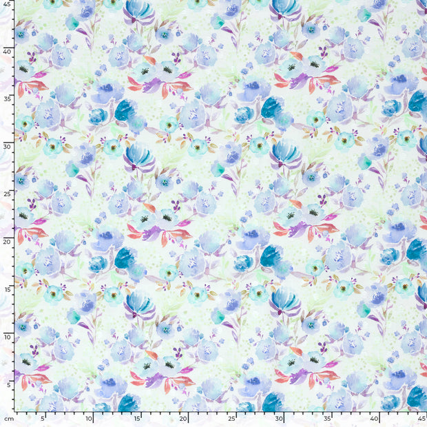  fabric Flowers Cobalt