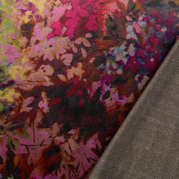 Velours fabric multicolor digital printed 