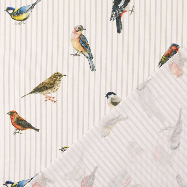 Cretonne fabric Grey digital printed 