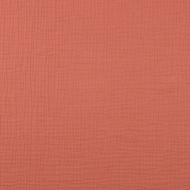 Muslin fabric Unicolour salmon
