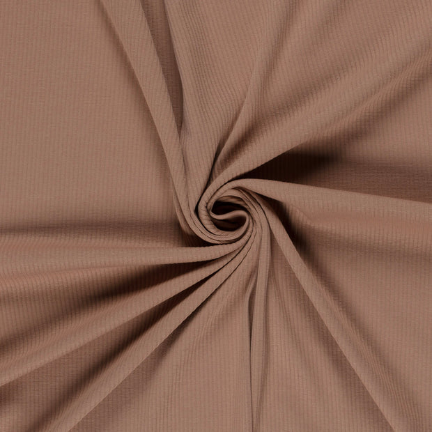 Rib Jersey tissu Camel 