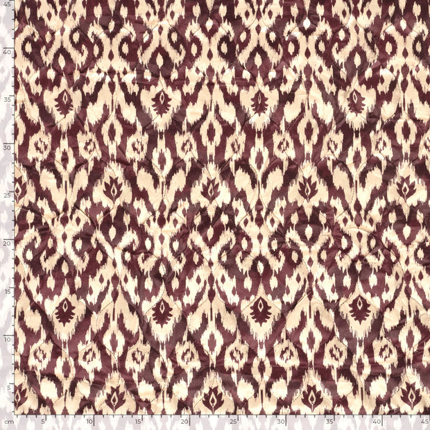 Velvet fabric Abstract Bordeaux
