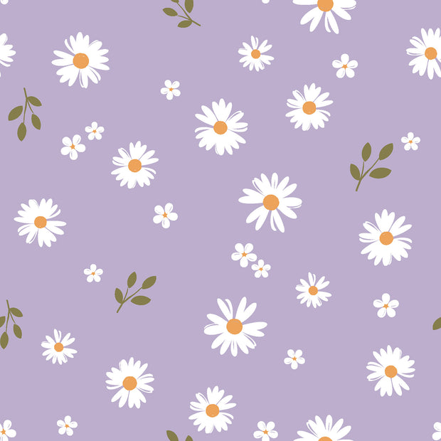 Aqua Protect (waterproof) fabric Flowers Lila