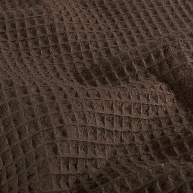 Kimono tissu Unicolore Marron