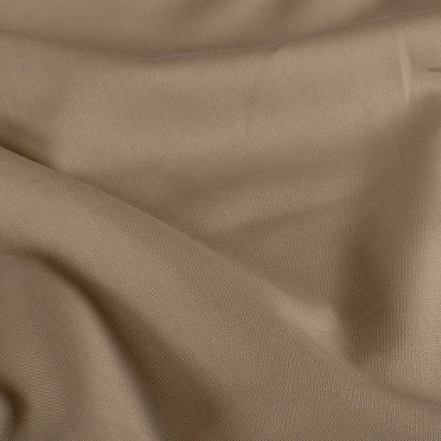 Coton Popeline GOTS tissu Unicolore Gris taupe