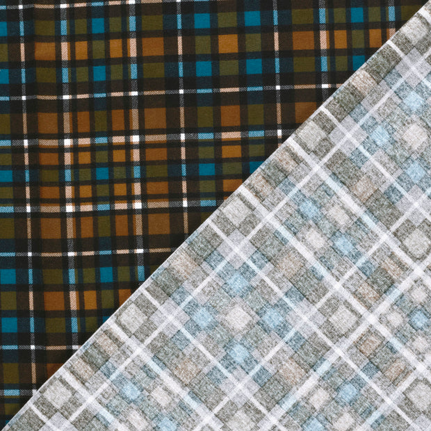 Flanelle tissu Carreaux imprimé 