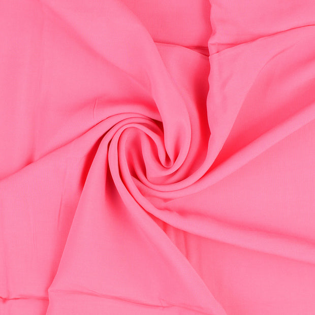 Popeline de Viscose tissu Rose 