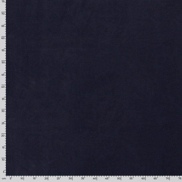 Suede leather fabric Unicolour Navy
