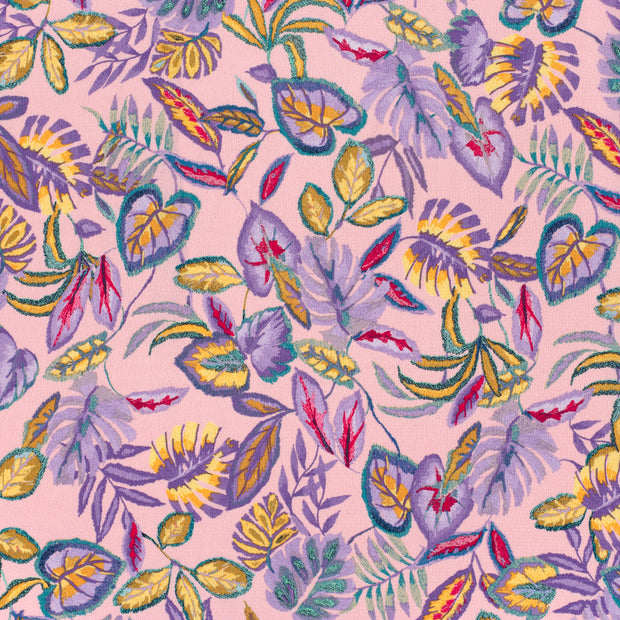 Polyester Bubble tissu Rose clair soyeux 