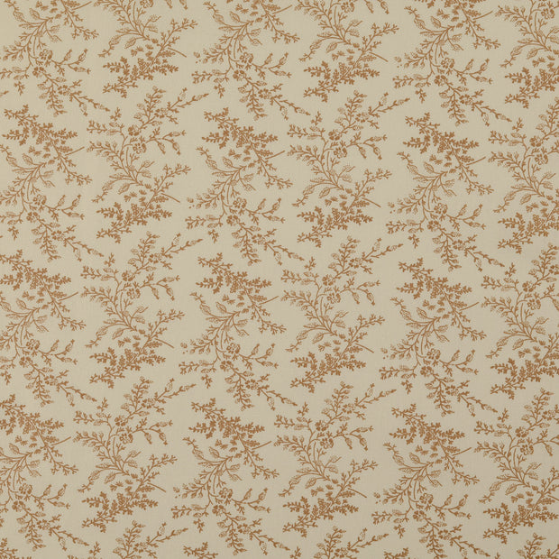 Baumwolle Popeline fabrik Blumen Beige