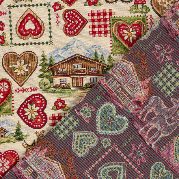 Gobelin tissu Montagnes jacquard 