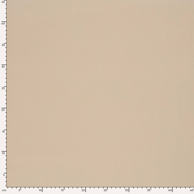 Sergé Extensible tissu Unicolore Beige