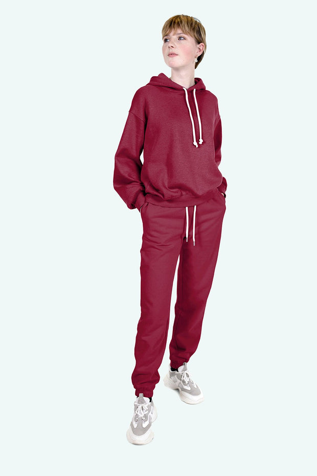 Jogging tissu Unicolore Rouge Cerise