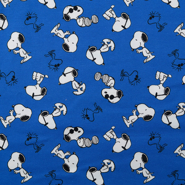 Jersey de Coton tissu repas Bleu clair