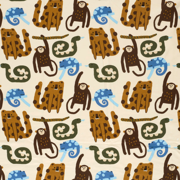 French Terry tissu Beige mat 