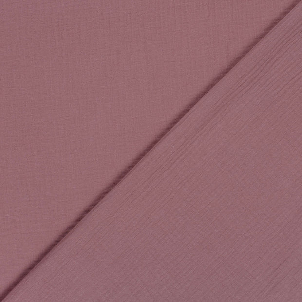 Muslin GOTS organic fabric Unicolour 