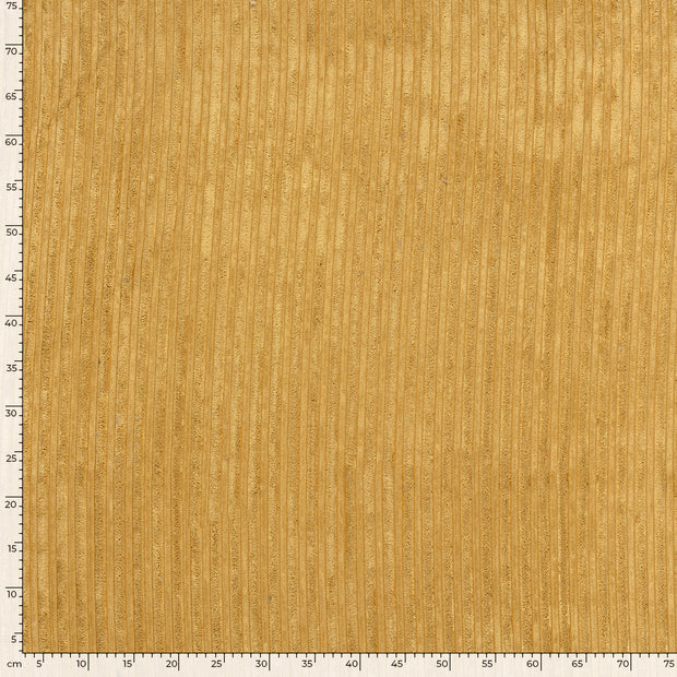 Corduroy 4.5w fabric Unicolour Oker