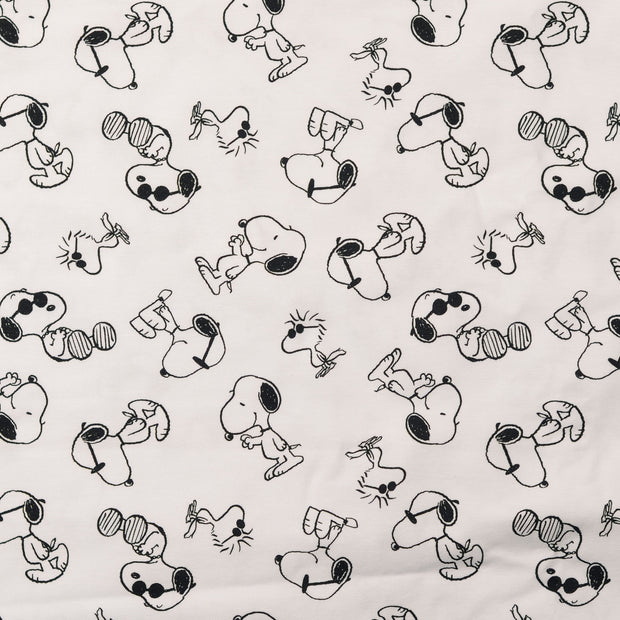 Cotton Jersey fabric Food white