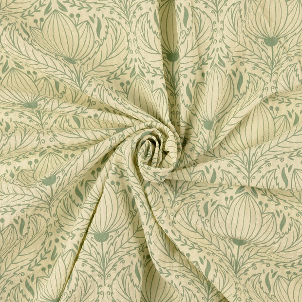 Seersucker tissu Vert Olive 