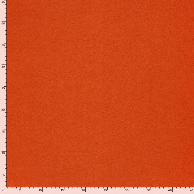 Felt fabric Unicolour Orange