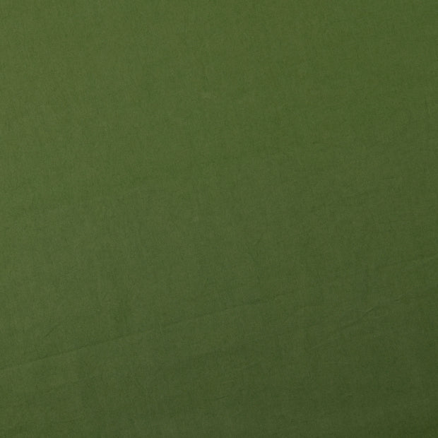 Popeline de Coton tissu Unicolore Vert Olive