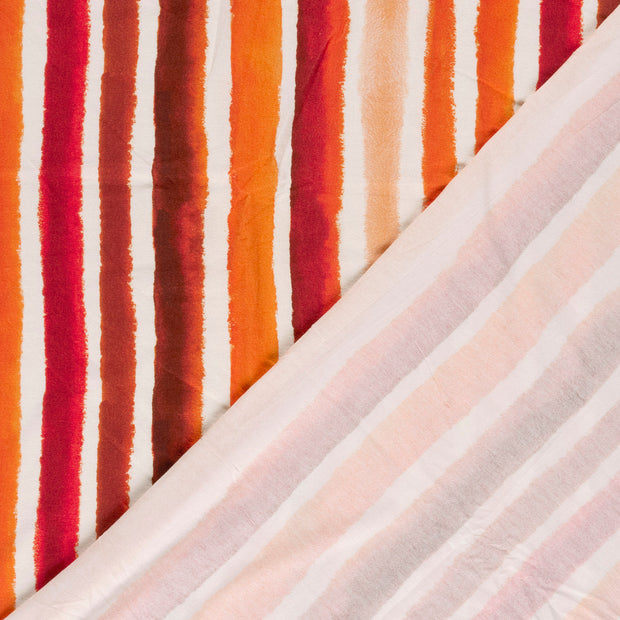 Jersey de Viscose tissu rayures imprimé numérique 