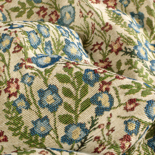 Jacquard fabric Flowers Beige