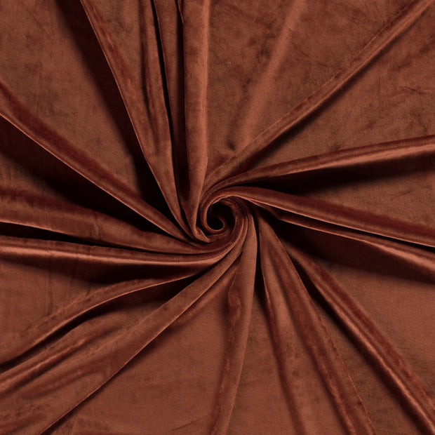 Velours tissu Brique 