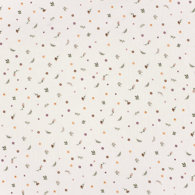 Double gaze tissu Blanc cassé mat 