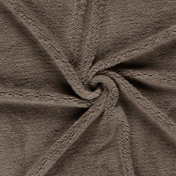 Sherpa Fleece tissu Marron taupe 