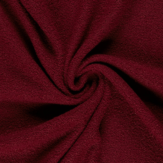 Teddy tissu Bordeaux doublé et l'arrière 