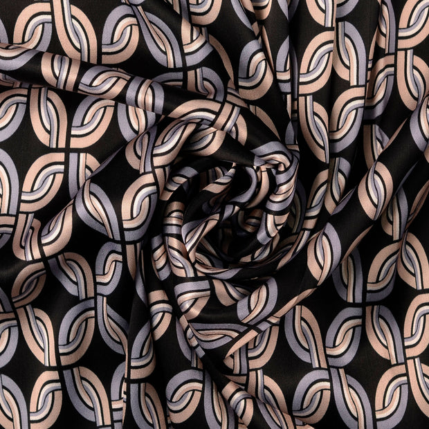 Viscose Satin fabric Grey 