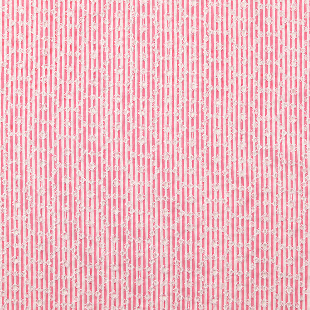Lace fabric Flowers pink