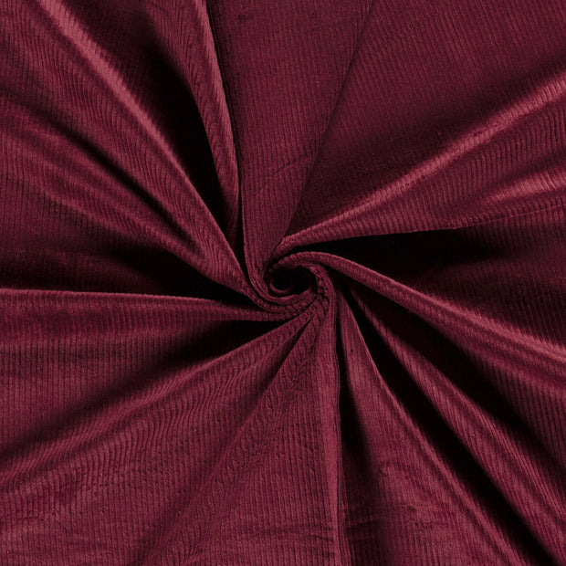 Velours Côtelé Stretch 6w tissu Bordeaux 