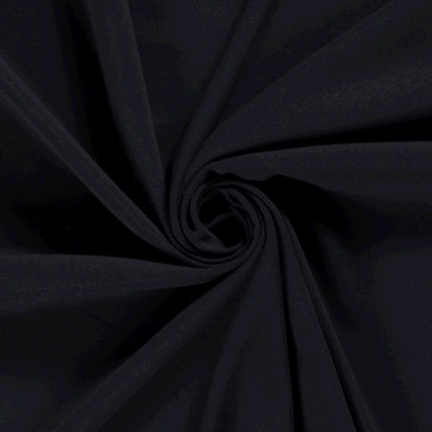 Moss Crêpe fabric Unicolour Navy