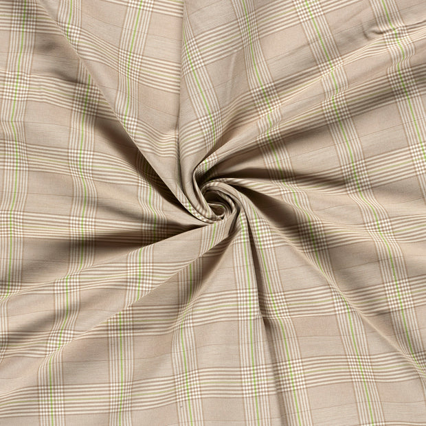 Bengaline fabrik Beige bedruckt 