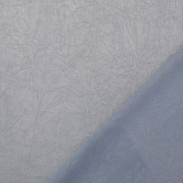 Satin tissu Bleu clair froissé 