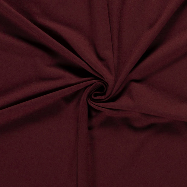 French Terry tissu Unicolore Bordeaux