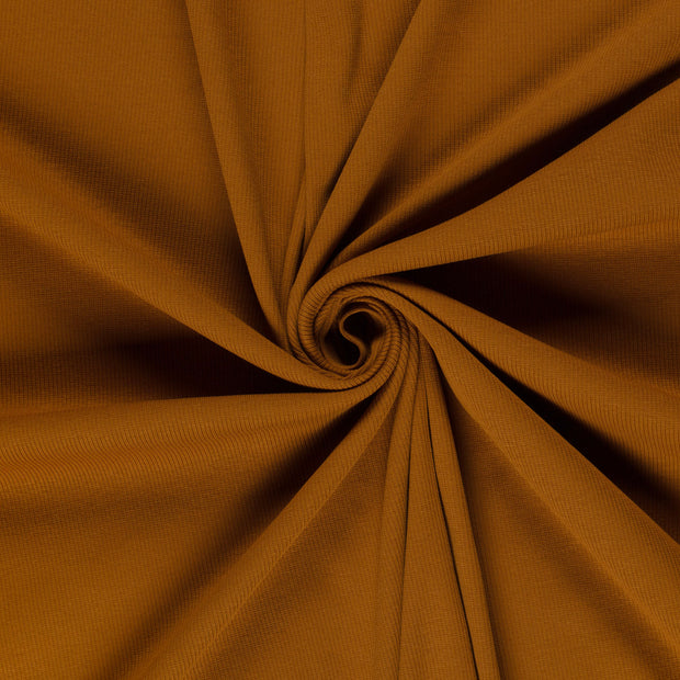 Rib Jersey tissu Caramel 